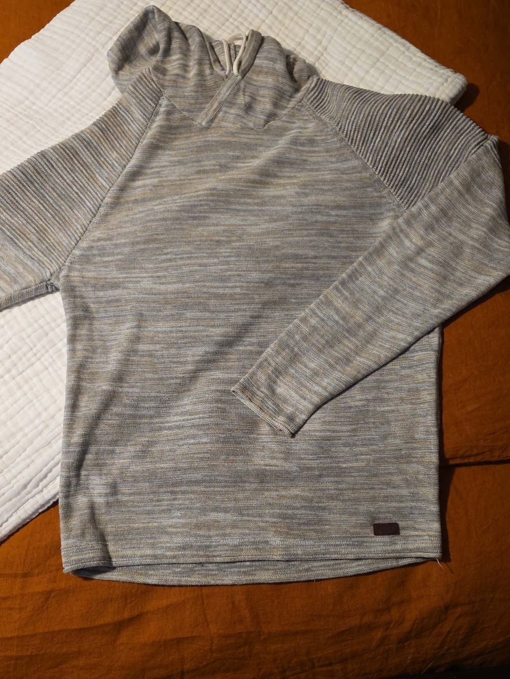 Men's Heathered Gray Crewneck Sweater